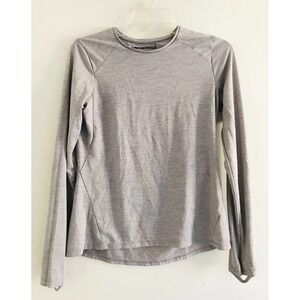 REI | Women's Grey Long Sleeve Crew Neck Pullover Pursuits Shirt Size Small
